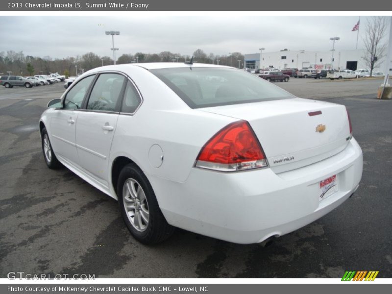 Summit White / Ebony 2013 Chevrolet Impala LS