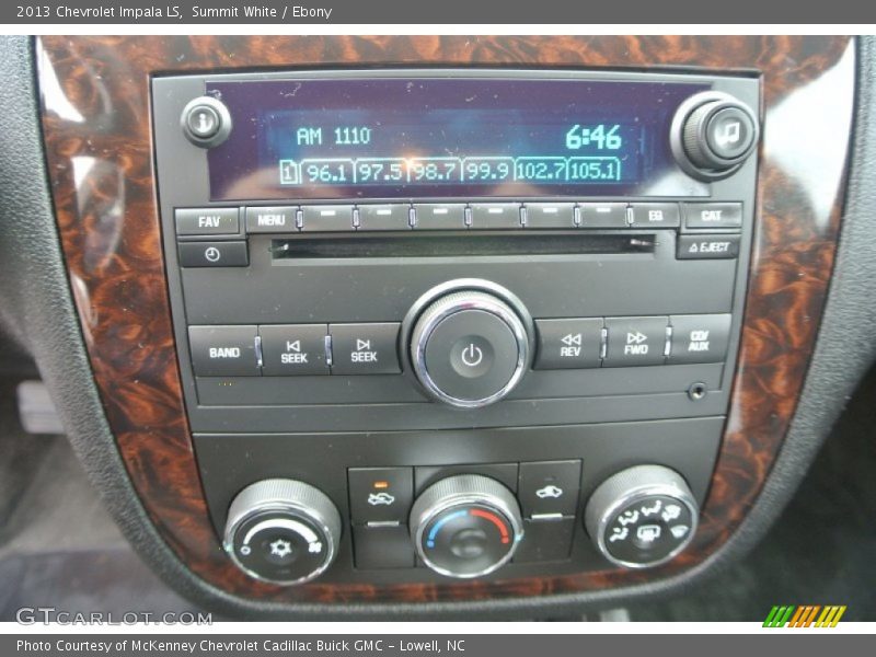 Controls of 2013 Impala LS