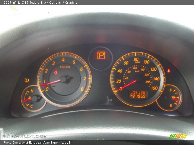 Black Obsidian / Graphite 2005 Infiniti G 35 Sedan