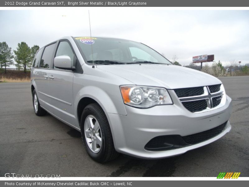 Bright Silver Metallic / Black/Light Graystone 2012 Dodge Grand Caravan SXT