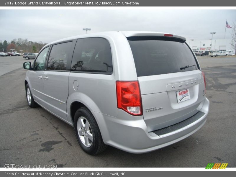Bright Silver Metallic / Black/Light Graystone 2012 Dodge Grand Caravan SXT