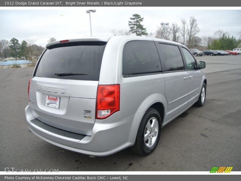 Bright Silver Metallic / Black/Light Graystone 2012 Dodge Grand Caravan SXT