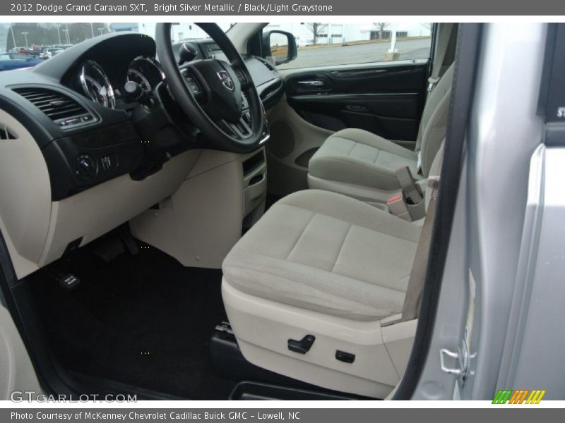 Bright Silver Metallic / Black/Light Graystone 2012 Dodge Grand Caravan SXT