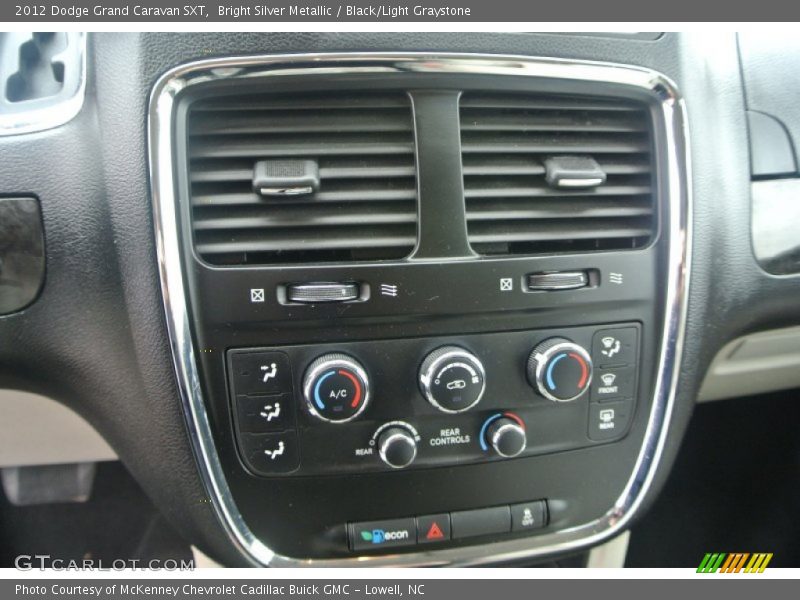 Bright Silver Metallic / Black/Light Graystone 2012 Dodge Grand Caravan SXT