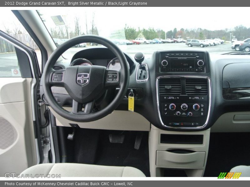 Bright Silver Metallic / Black/Light Graystone 2012 Dodge Grand Caravan SXT