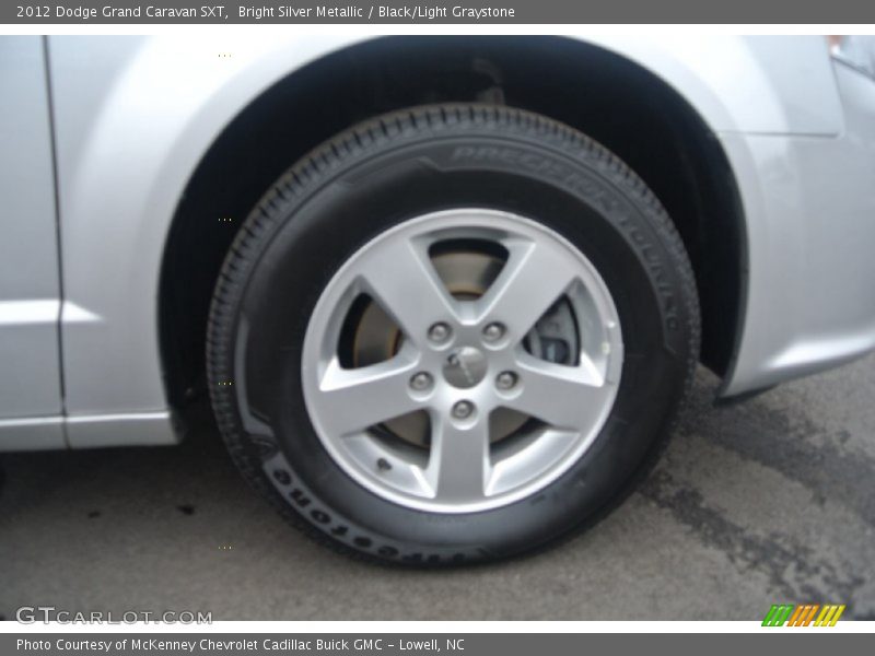 Bright Silver Metallic / Black/Light Graystone 2012 Dodge Grand Caravan SXT