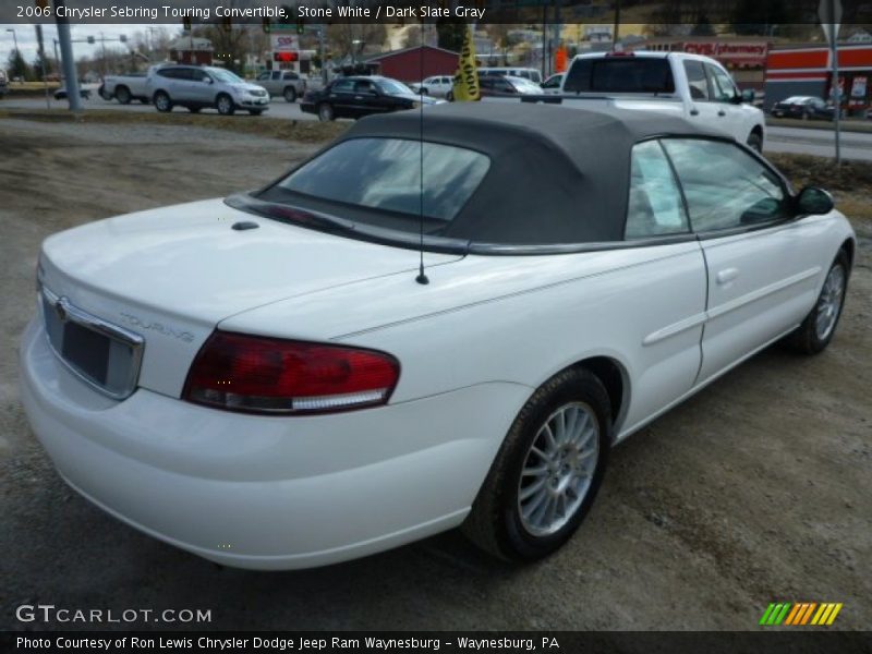 Stone White / Dark Slate Gray 2006 Chrysler Sebring Touring Convertible