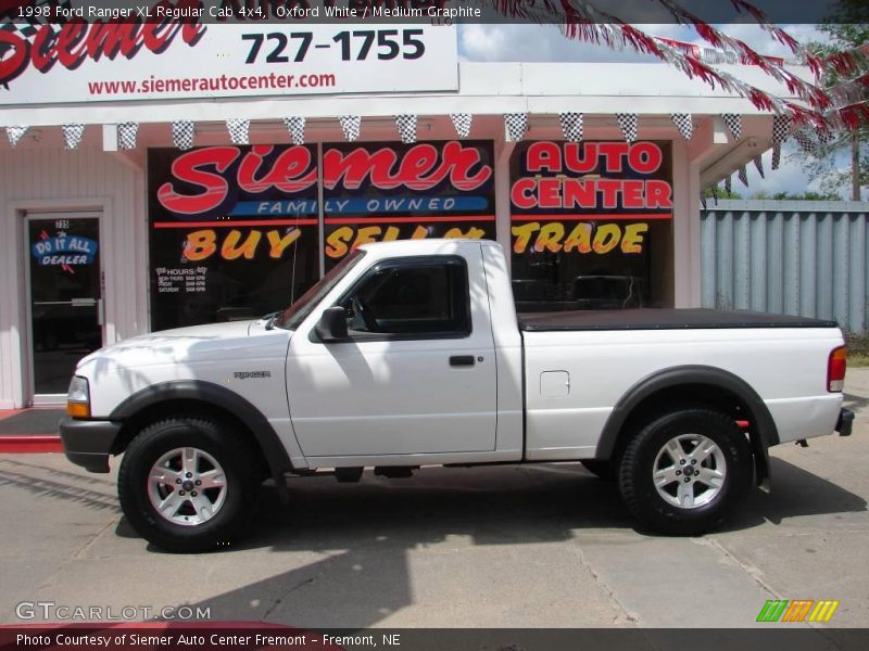 Oxford White / Medium Graphite 1998 Ford Ranger XL Regular Cab 4x4