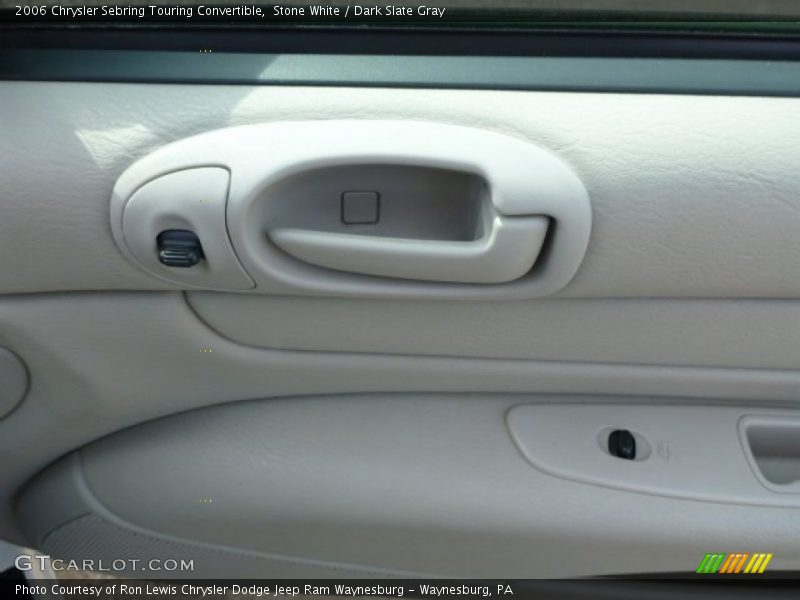 Stone White / Dark Slate Gray 2006 Chrysler Sebring Touring Convertible