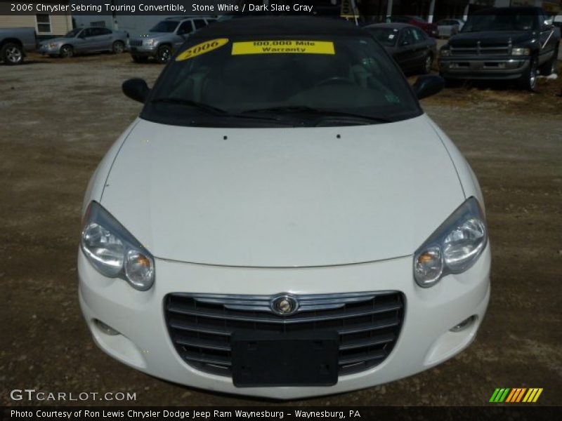 Stone White / Dark Slate Gray 2006 Chrysler Sebring Touring Convertible