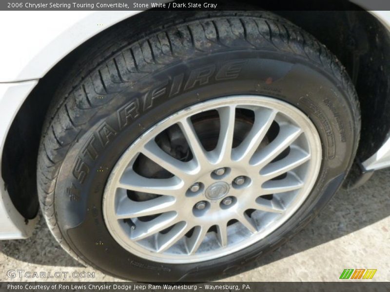Stone White / Dark Slate Gray 2006 Chrysler Sebring Touring Convertible