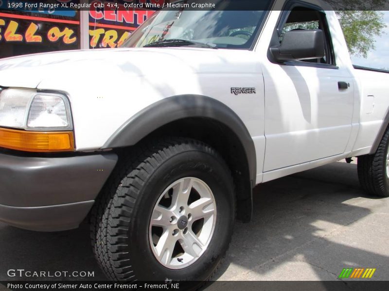 Oxford White / Medium Graphite 1998 Ford Ranger XL Regular Cab 4x4