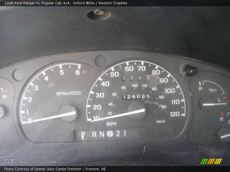 Oxford White / Medium Graphite 1998 Ford Ranger XL Regular Cab 4x4
