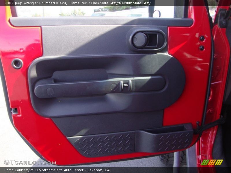 Flame Red / Dark Slate Gray/Medium Slate Gray 2007 Jeep Wrangler Unlimited X 4x4