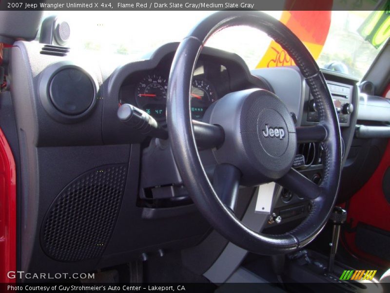 Flame Red / Dark Slate Gray/Medium Slate Gray 2007 Jeep Wrangler Unlimited X 4x4