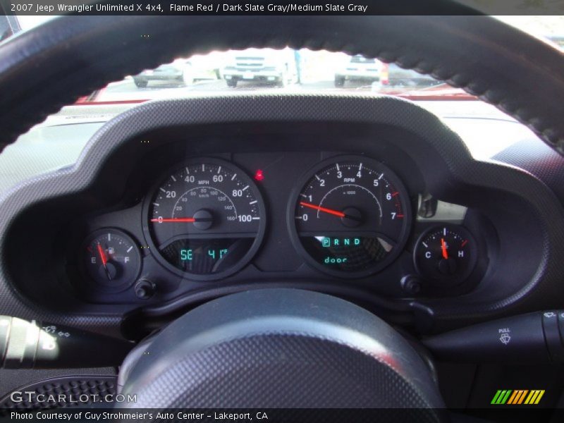 Flame Red / Dark Slate Gray/Medium Slate Gray 2007 Jeep Wrangler Unlimited X 4x4