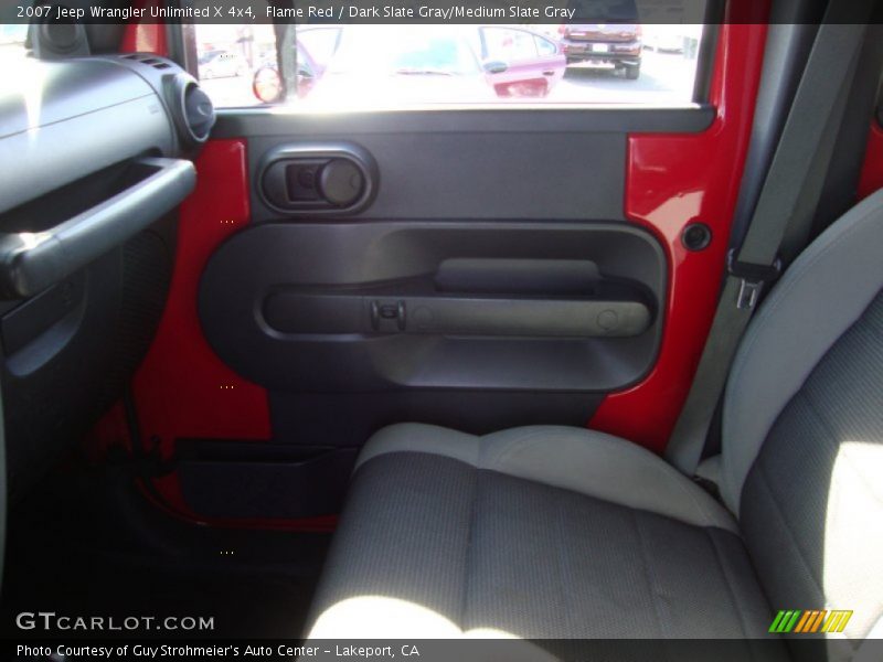 Flame Red / Dark Slate Gray/Medium Slate Gray 2007 Jeep Wrangler Unlimited X 4x4