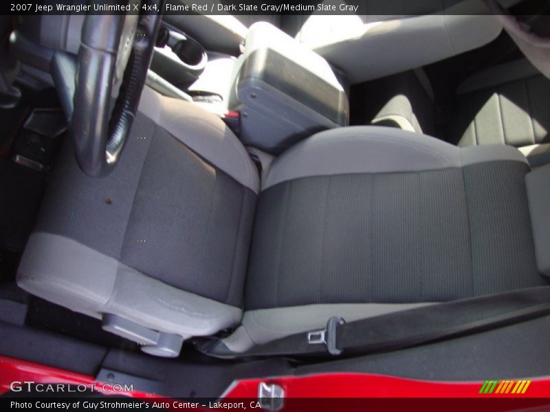 Flame Red / Dark Slate Gray/Medium Slate Gray 2007 Jeep Wrangler Unlimited X 4x4
