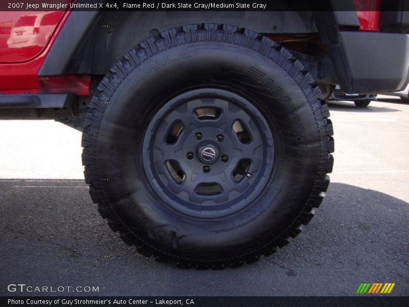 Flame Red / Dark Slate Gray/Medium Slate Gray 2007 Jeep Wrangler Unlimited X 4x4