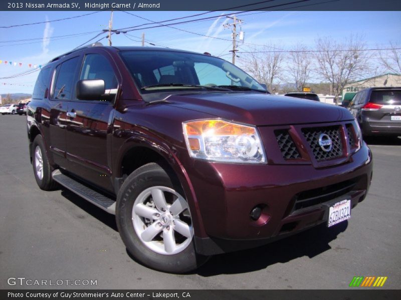 Midnight Garnet / Almond 2013 Nissan Armada SV