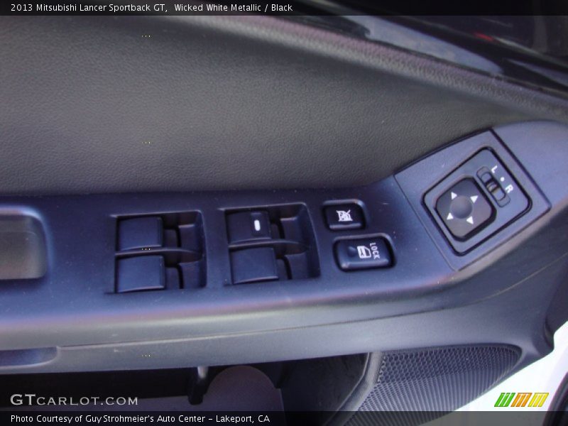 Wicked White Metallic / Black 2013 Mitsubishi Lancer Sportback GT