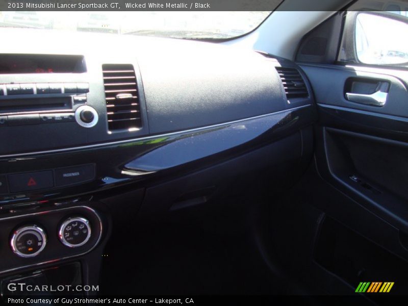 Wicked White Metallic / Black 2013 Mitsubishi Lancer Sportback GT