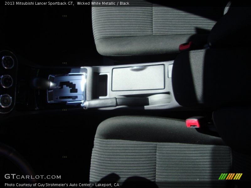 Wicked White Metallic / Black 2013 Mitsubishi Lancer Sportback GT