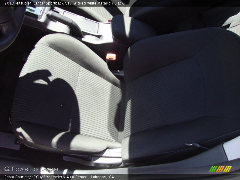 Wicked White Metallic / Black 2013 Mitsubishi Lancer Sportback GT