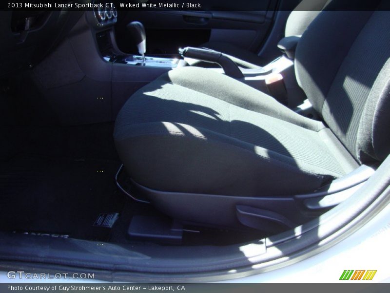Wicked White Metallic / Black 2013 Mitsubishi Lancer Sportback GT