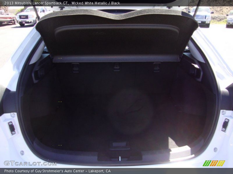 Wicked White Metallic / Black 2013 Mitsubishi Lancer Sportback GT