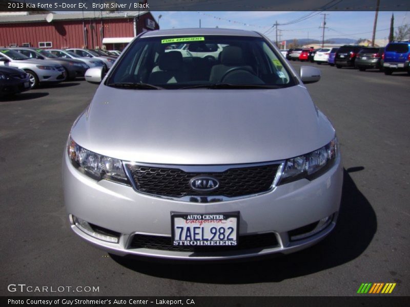 Bright Silver / Black 2013 Kia Forte 5-Door EX