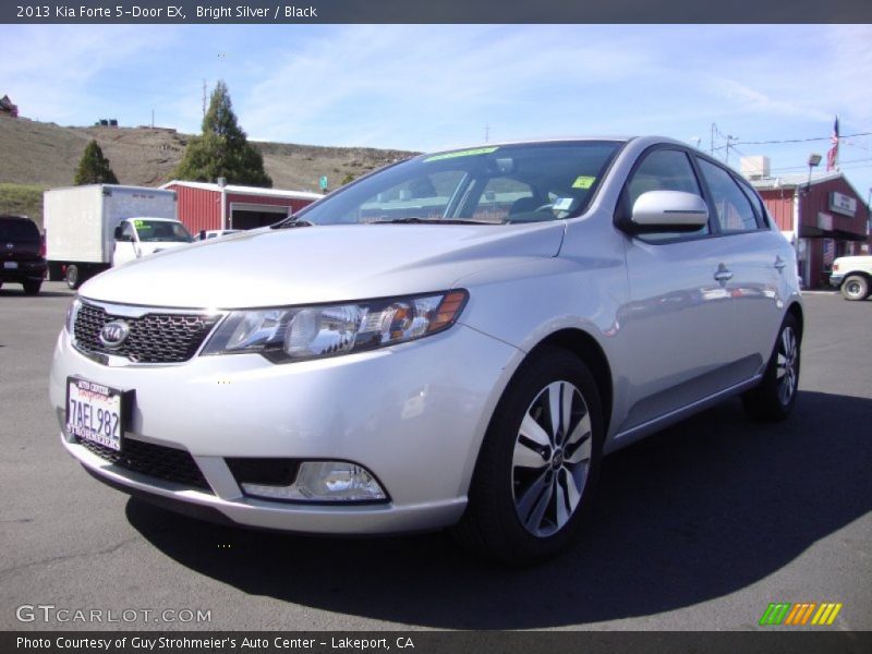 Bright Silver / Black 2013 Kia Forte 5-Door EX