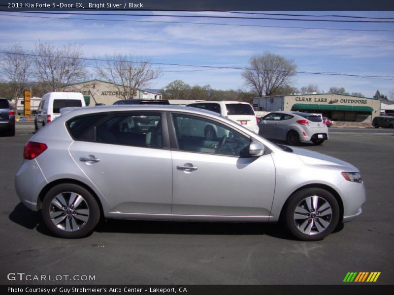 Bright Silver / Black 2013 Kia Forte 5-Door EX