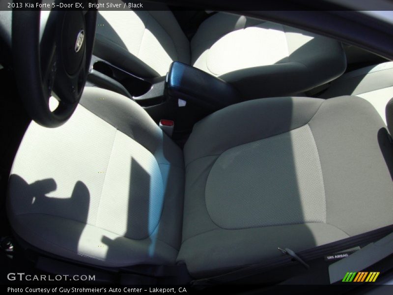 Bright Silver / Black 2013 Kia Forte 5-Door EX