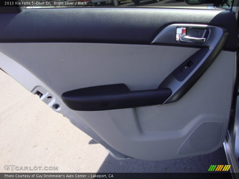 Bright Silver / Black 2013 Kia Forte 5-Door EX