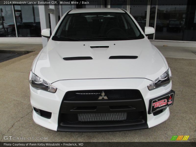 Wicked White / Black 2014 Mitsubishi Lancer Evolution GSR