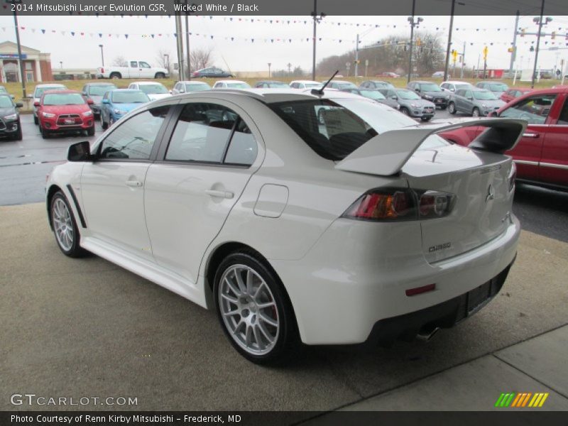 Wicked White / Black 2014 Mitsubishi Lancer Evolution GSR