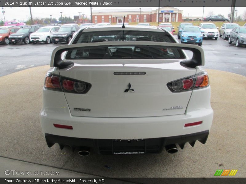 Wicked White / Black 2014 Mitsubishi Lancer Evolution GSR