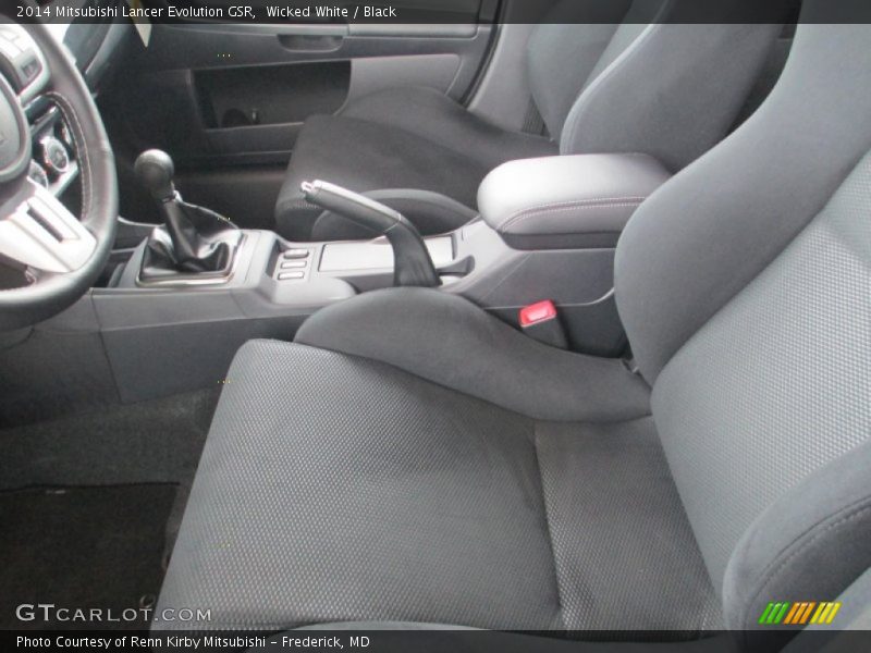 Front Seat of 2014 Lancer Evolution GSR