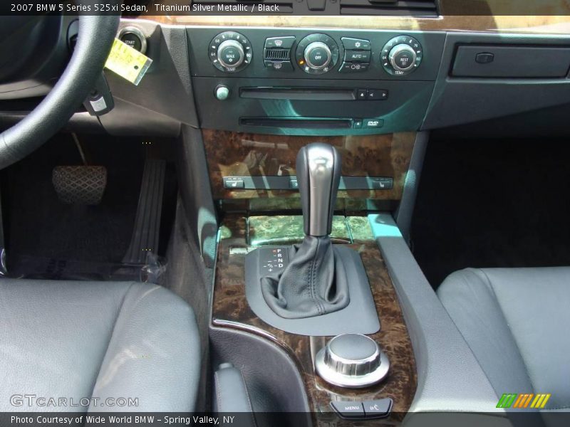 Titanium Silver Metallic / Black 2007 BMW 5 Series 525xi Sedan