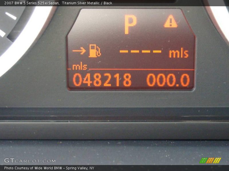 Titanium Silver Metallic / Black 2007 BMW 5 Series 525xi Sedan