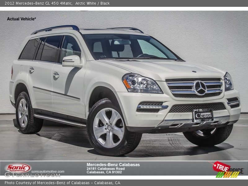 Arctic White / Black 2012 Mercedes-Benz GL 450 4Matic