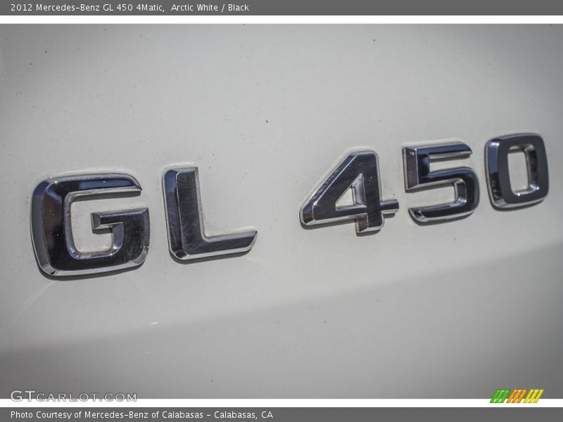 Arctic White / Black 2012 Mercedes-Benz GL 450 4Matic