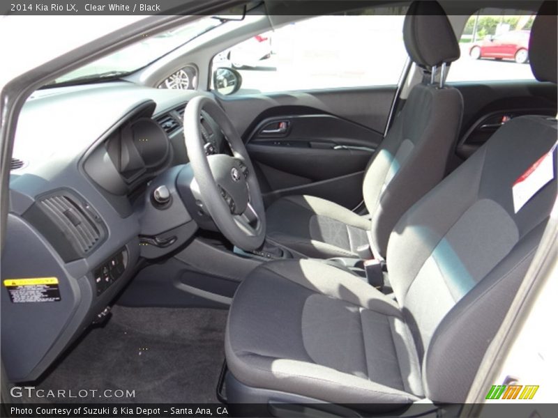  2014 Rio LX Black Interior