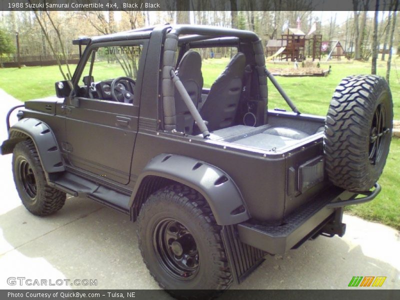 Black / Black 1988 Suzuki Samurai Convertible 4x4