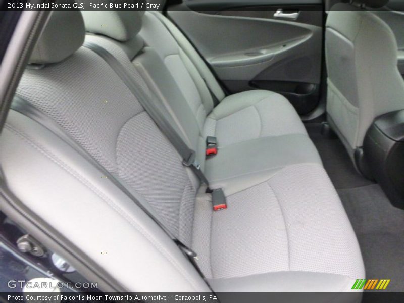 Pacific Blue Pearl / Gray 2013 Hyundai Sonata GLS
