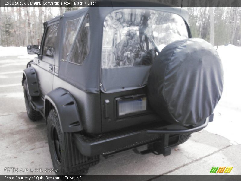 Black / Black 1988 Suzuki Samurai Convertible 4x4