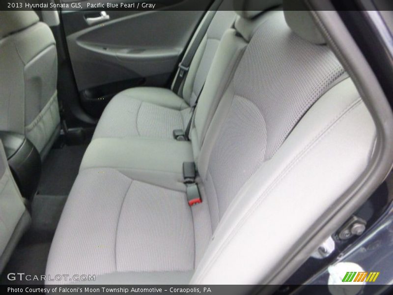 Pacific Blue Pearl / Gray 2013 Hyundai Sonata GLS
