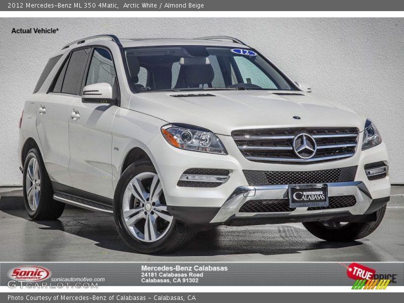 Arctic White / Almond Beige 2012 Mercedes-Benz ML 350 4Matic