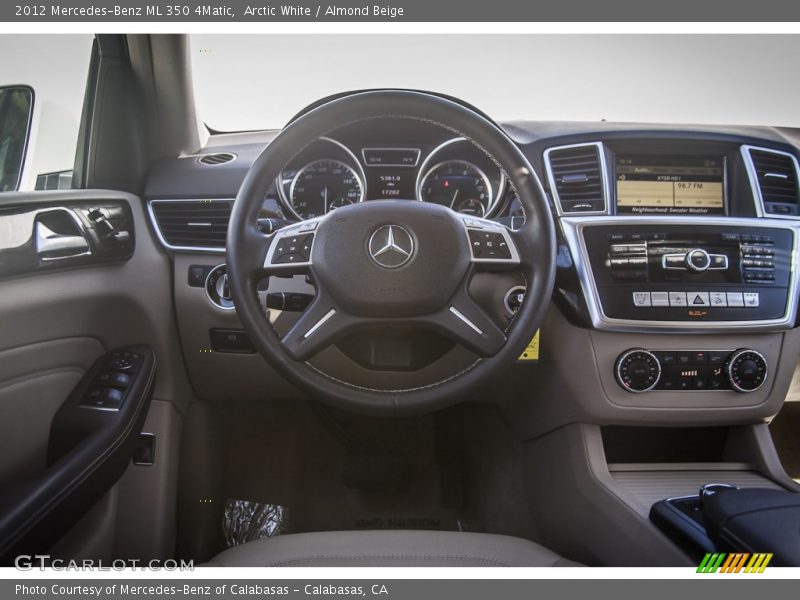 Arctic White / Almond Beige 2012 Mercedes-Benz ML 350 4Matic
